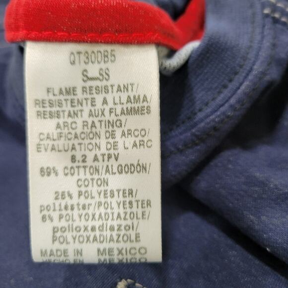 Bulwark FR QT30 iQ Series Comfort Knit Short Sleeve Tee Chest Pocket Size Small - Picture 8 of 11